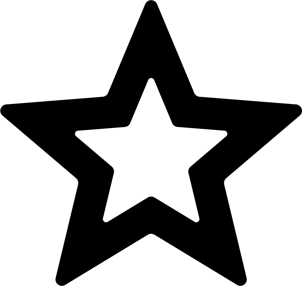 Black Star Outline Graphic