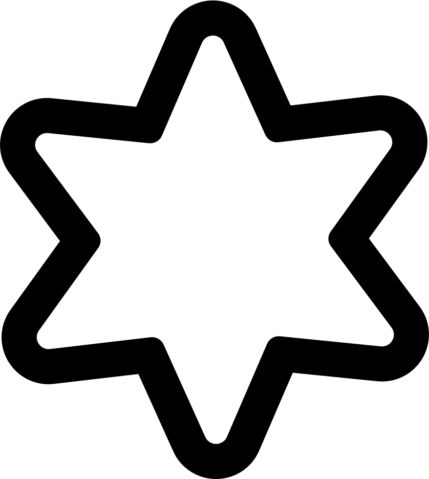 Black Star Outline Graphic