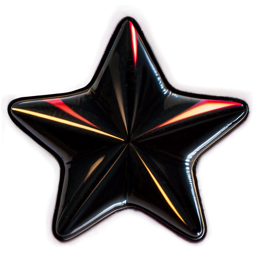 Black Star Sticker Png Ubl19