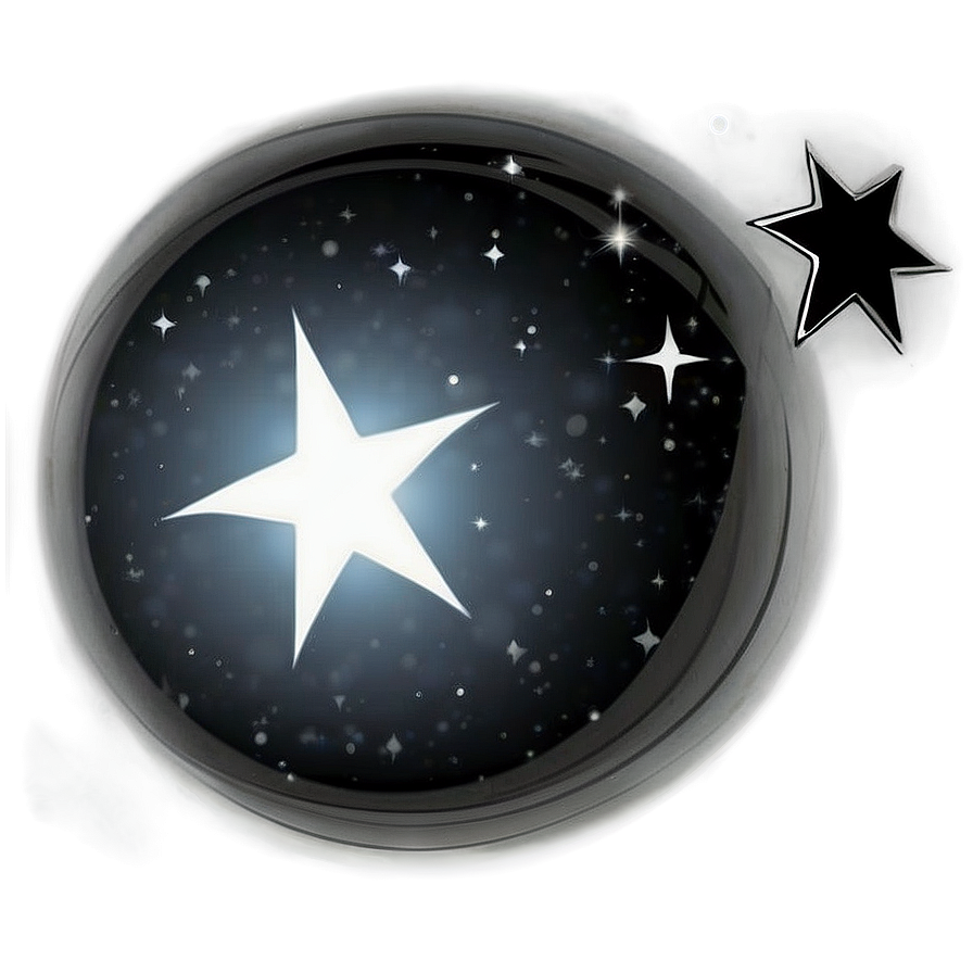 Black Stars Celestial Beauty Png Fmq