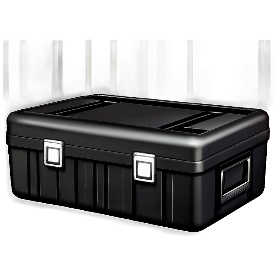 Black Storage Box Png Akd75