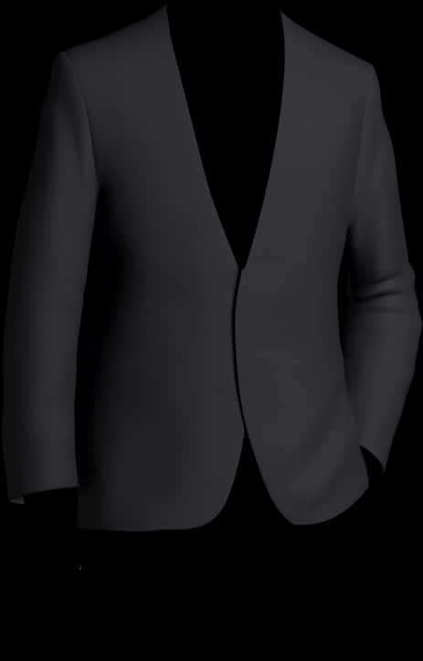 Black Suit Jacketon Black Background