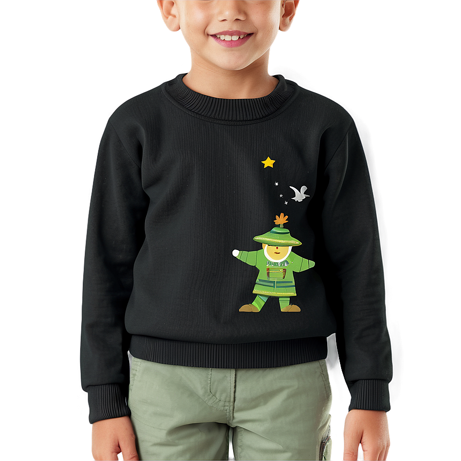 Black Sweater For Boys Png Bis