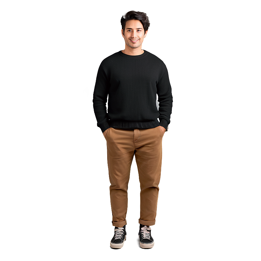 Black Sweater Outfit Png Xgt14