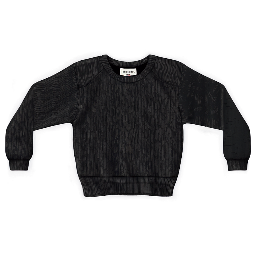 Black Sweater With Pockets Png Pyl51