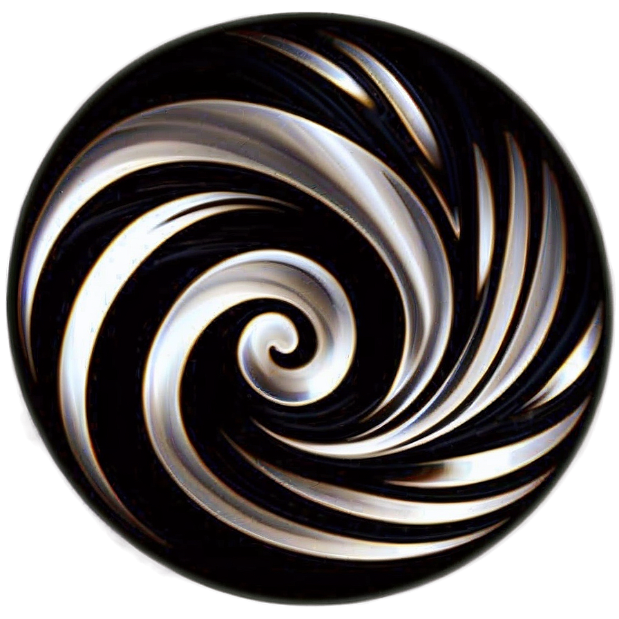 Black Swirl Decorative Element Png Jey