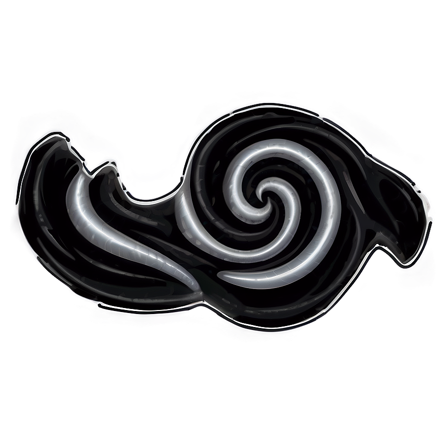 Black Swirl Hand Drawn Png Wsk