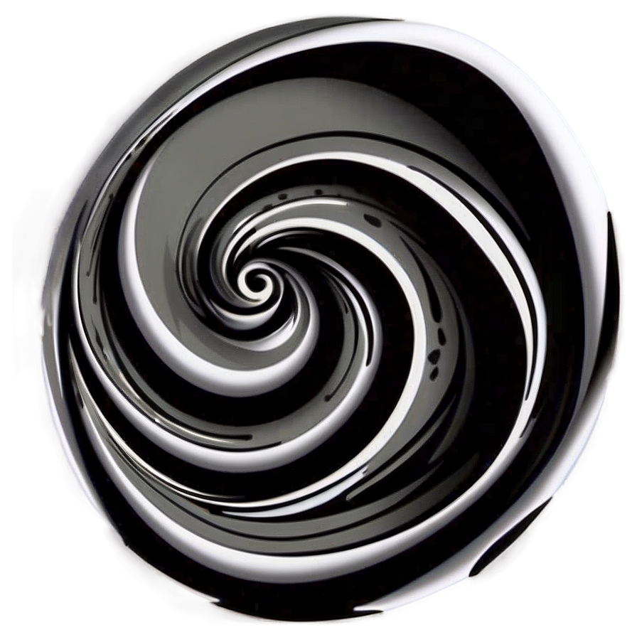 Black Swirl Tattoo Design Png 06262024