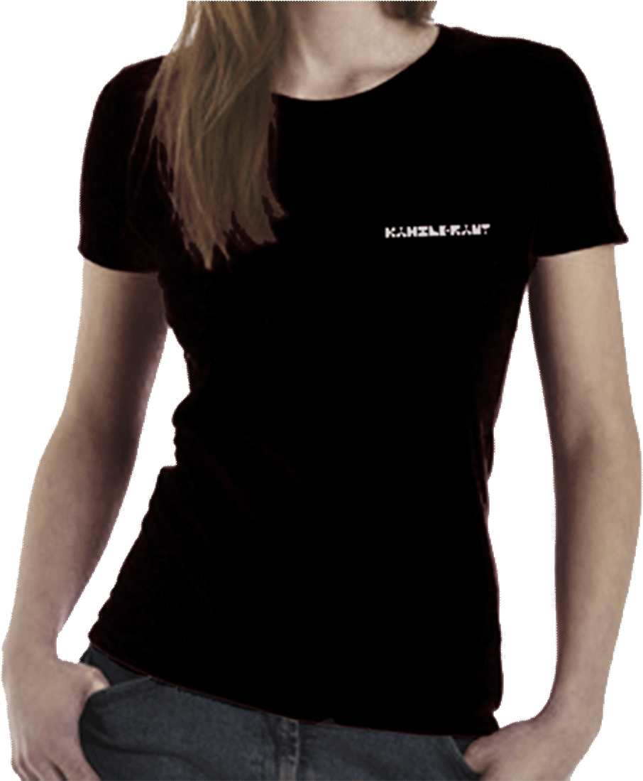 Black T Shirt Model Knowledge Print