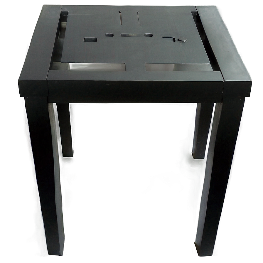 Black Table Design Png 06262024