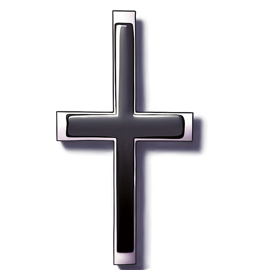 Black Thin Cross Icon Png Iyd9