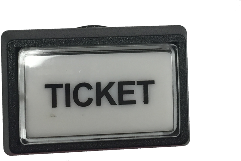 Black Ticket Sign Holder