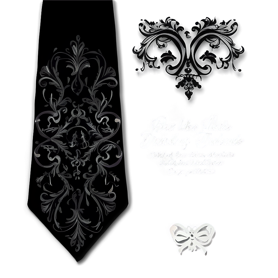 Black Tie Invitation Design Png 06212024