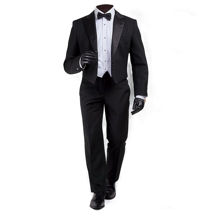 Black Tie Suit And Tie Png Mte