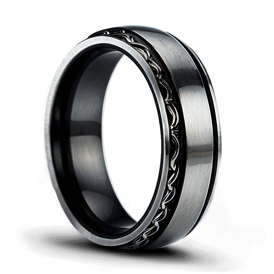 Black Titanium Rings Png 79