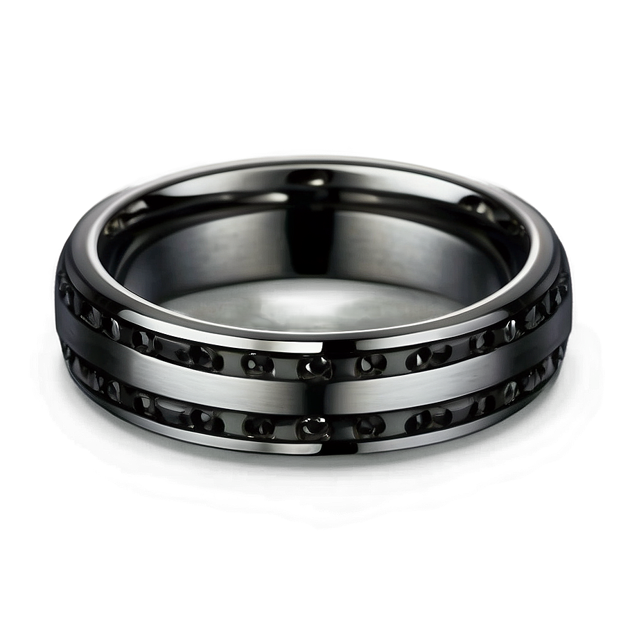 Black Titanium Rings Png Dmy