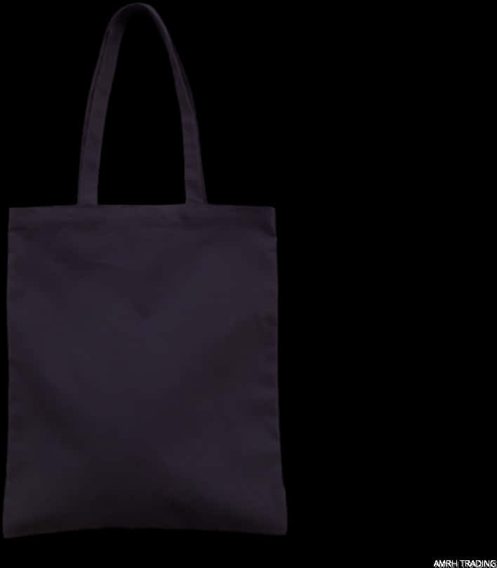 Black Tote Bagon Dark Background