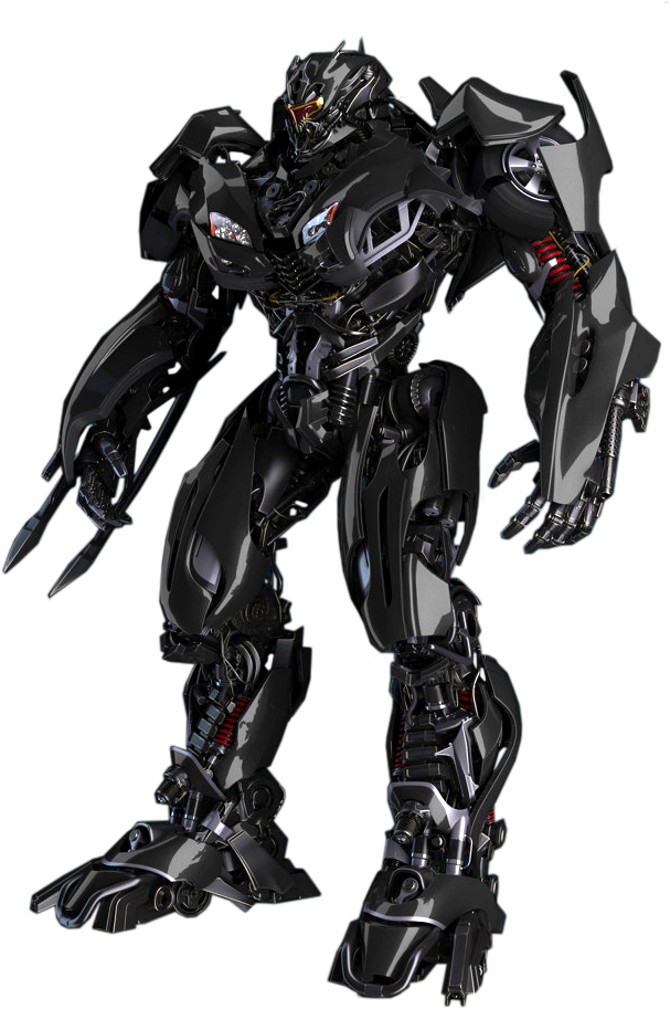 Black_ Transformer_ Character_ Render