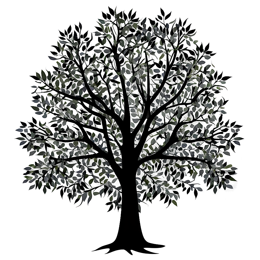 Black Tree In Autumn Png Ais