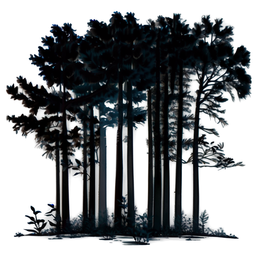 Black Trees Aesthetic Png 06292024