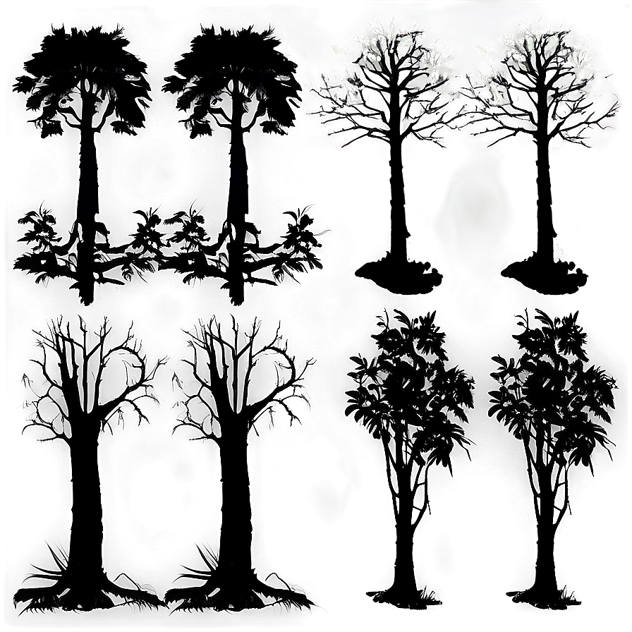 Black Trees Shadow Png 41