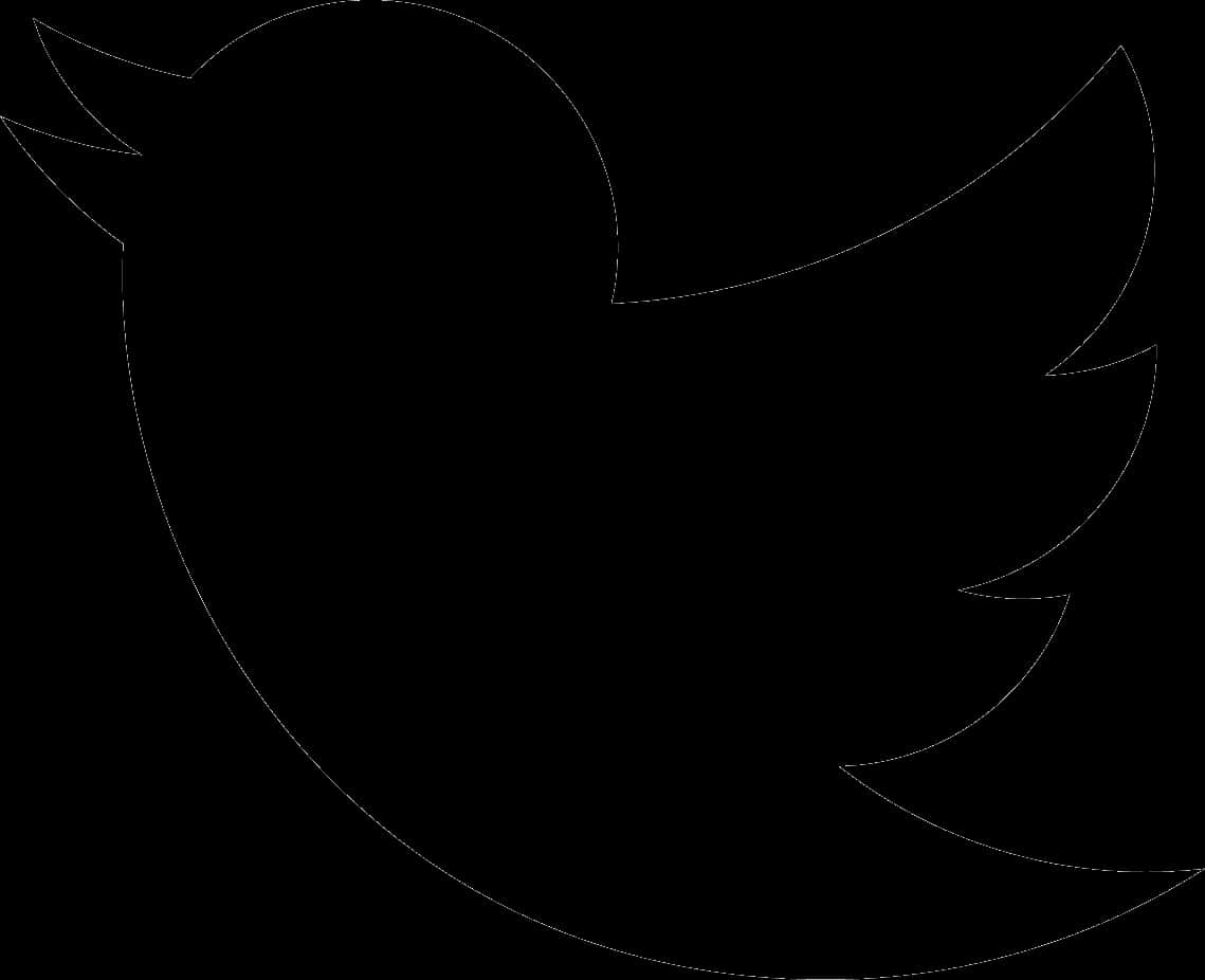 Black Twitter Logo Silhouette