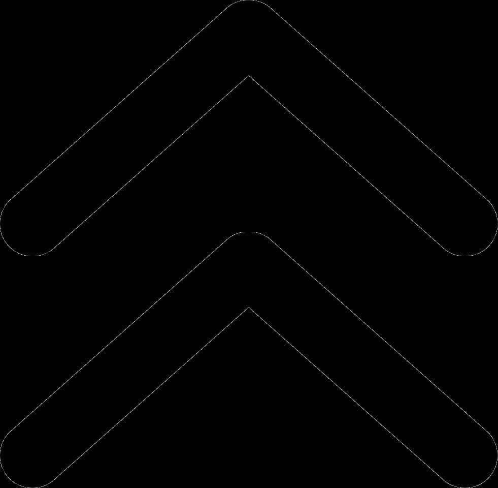 Black Upward Arrows Transparent Background