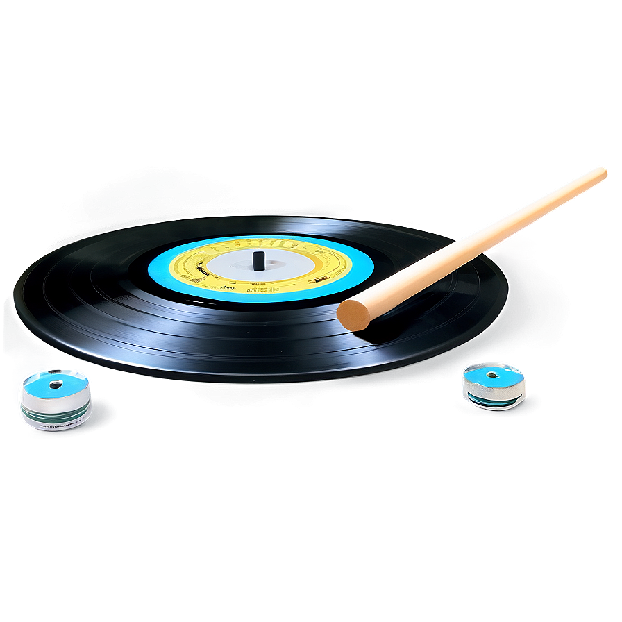 Black Vinyl Record Png 06112024