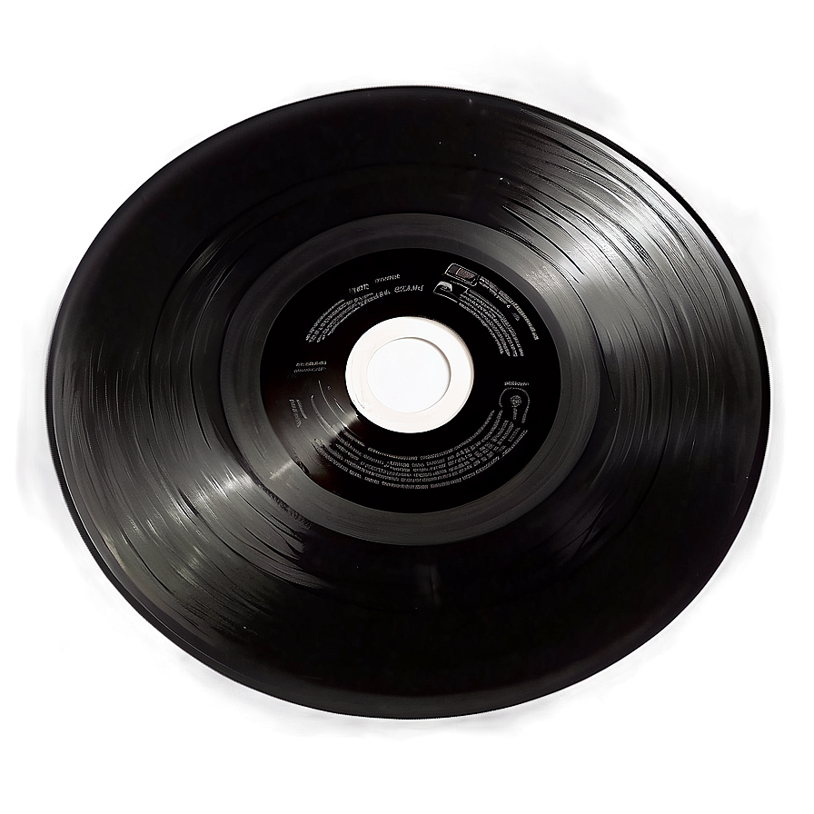 Black Vinyl Record Png 06112024