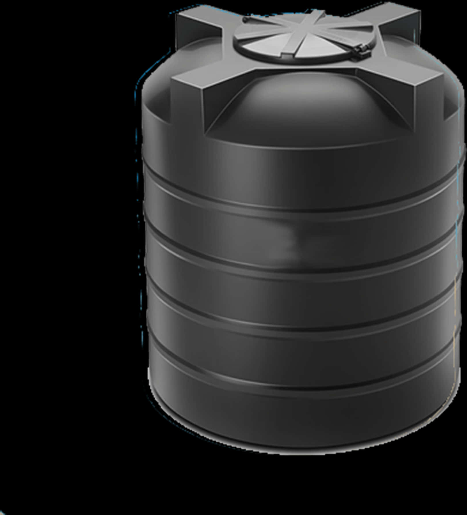 Black Water Tank3 D Render