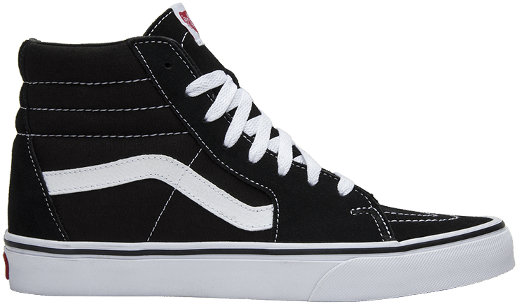 Black White Vans Sk8 Hi Sneaker