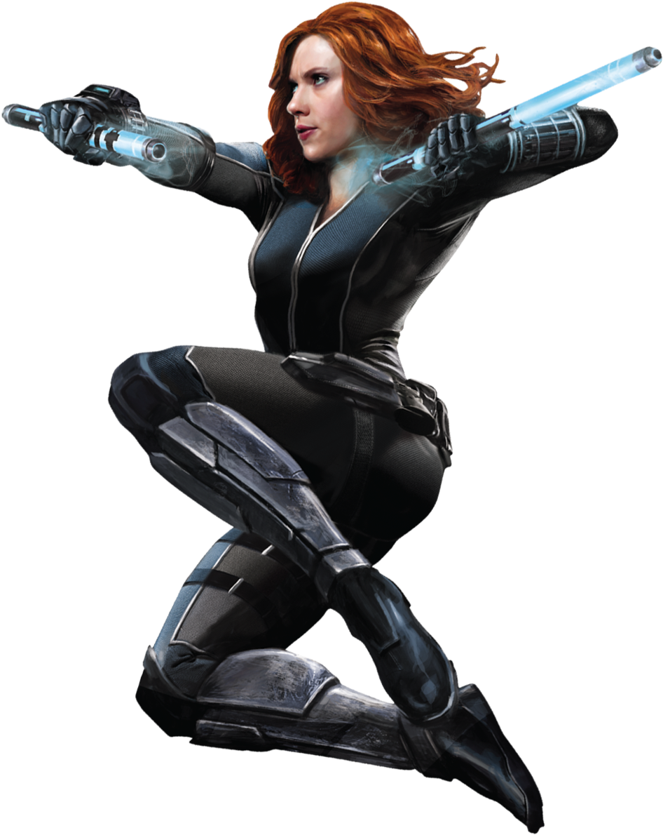 Black Widow Action Pose