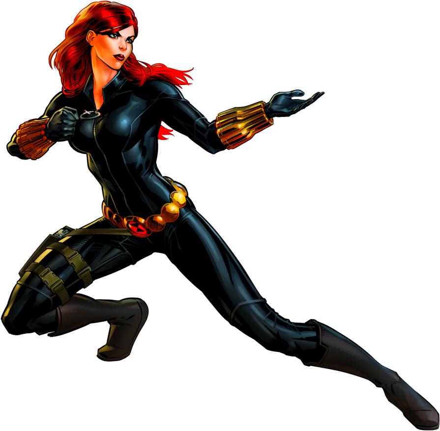 Black Widow Action Pose