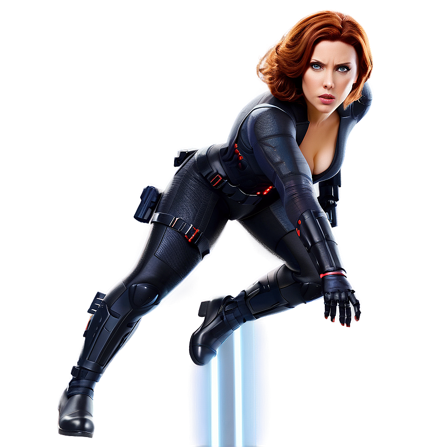 Black Widow Action Pose Png 05212024