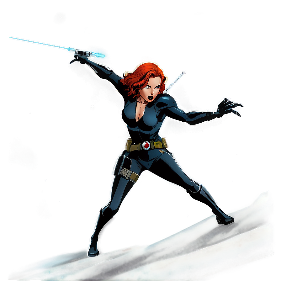 Black Widow Comic Art Png Jgl