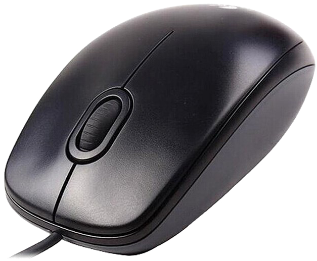 Black Wired Optical Mouse