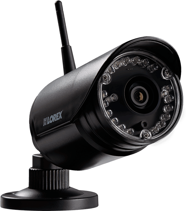 Black Wireless Security Camera