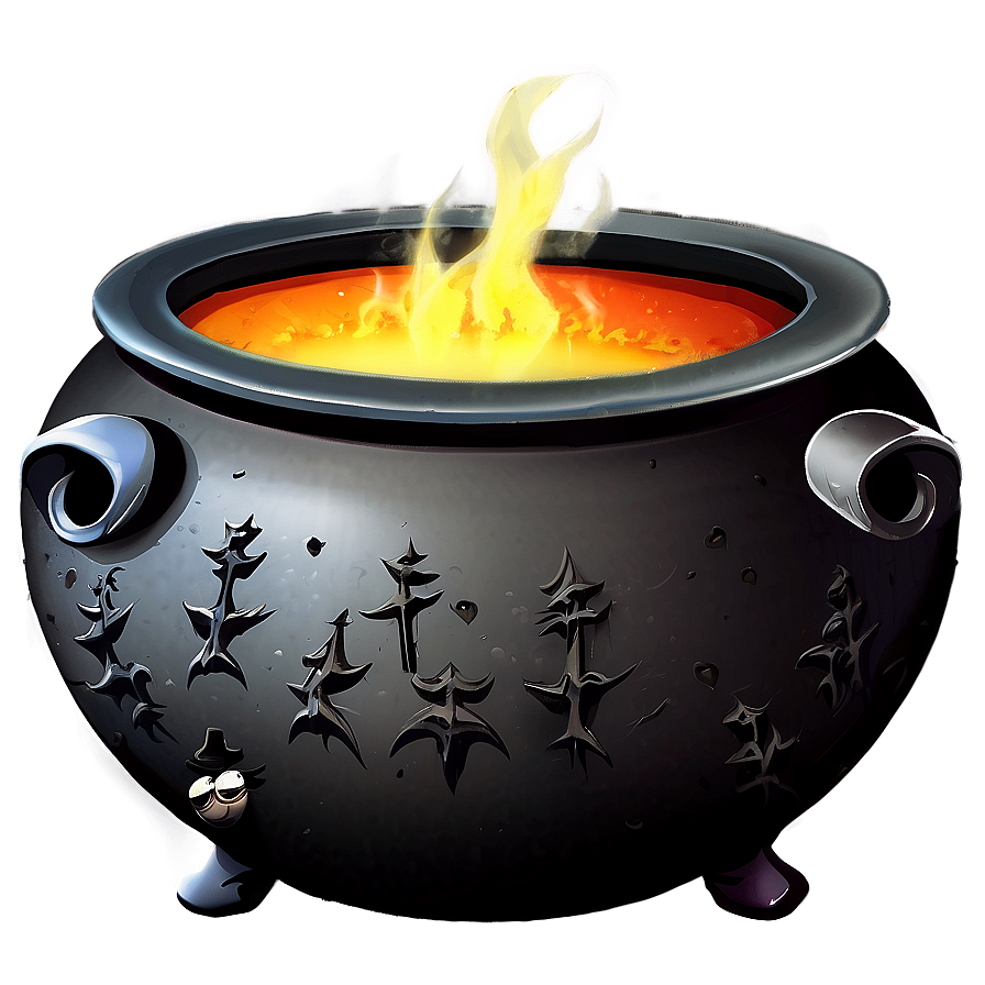 Black Witch Cauldron Png 34