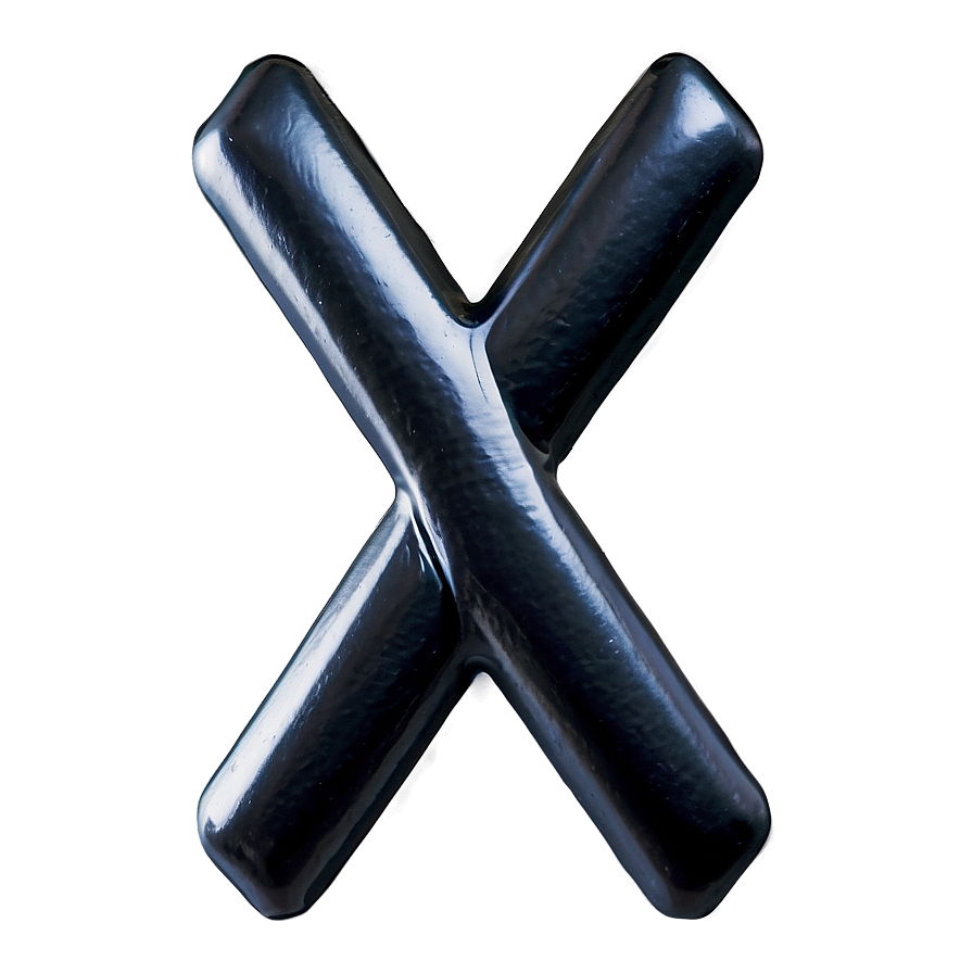 Black X Shape Png 9