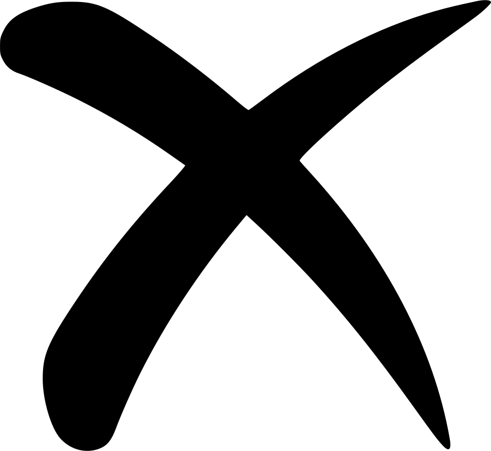 Black X Symbol