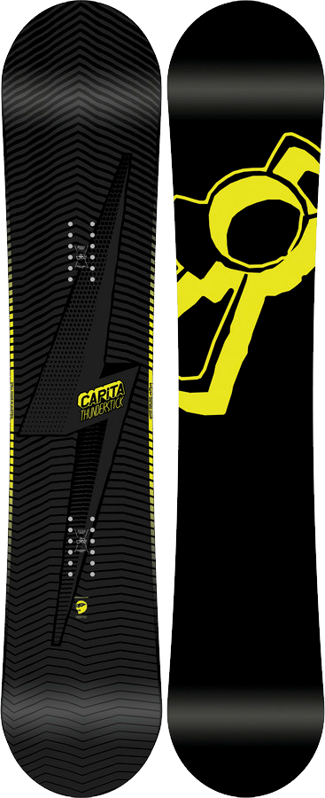 Black Yellow Snowboard Design