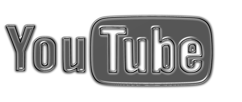 Black You Tube Logo