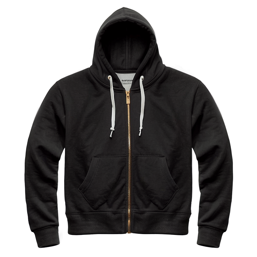 Black Zip Up Hoodie Png 43