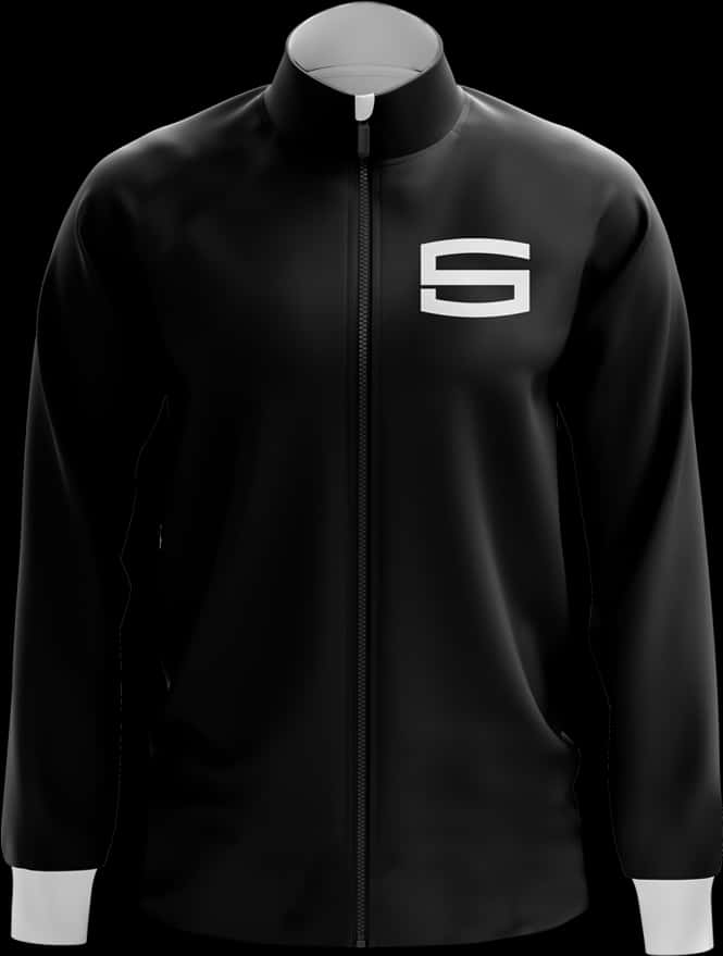 Black Zippered Hoodie Mockup