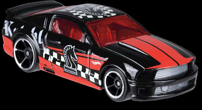 Blackand Red Hot Wheels Car