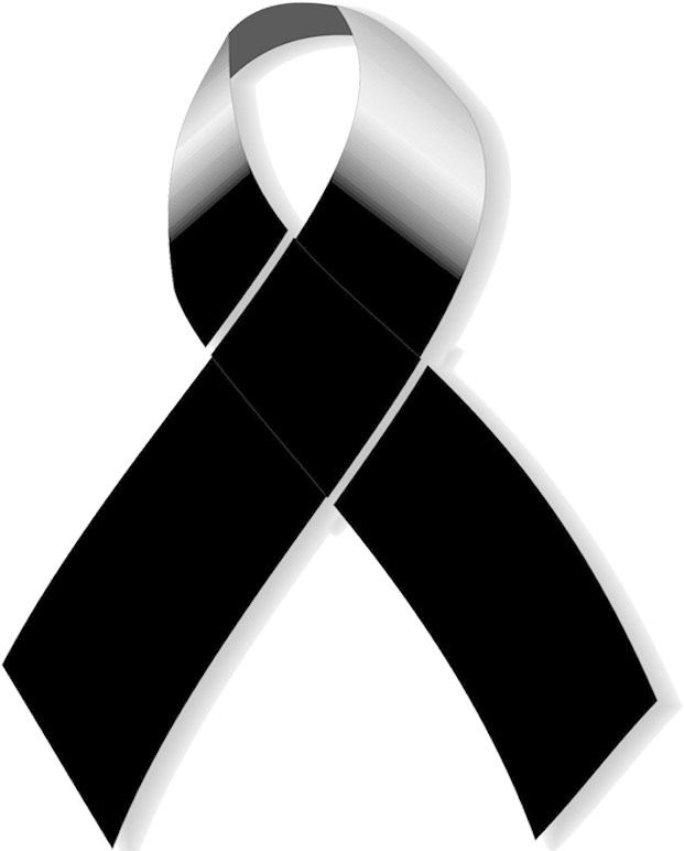 Blackand Silver Ribbon Symbol