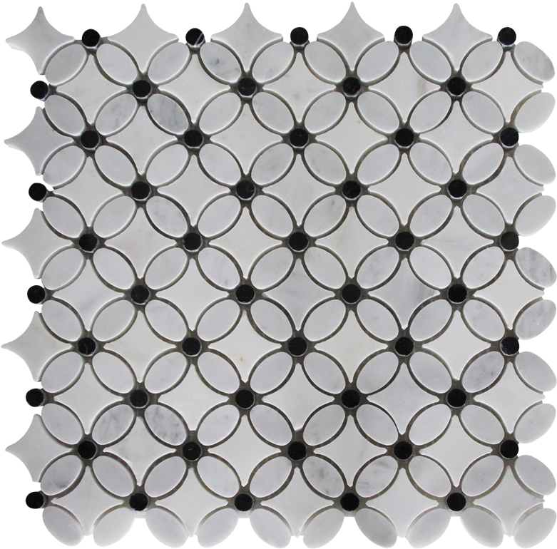 Blackand White Geometric Pattern