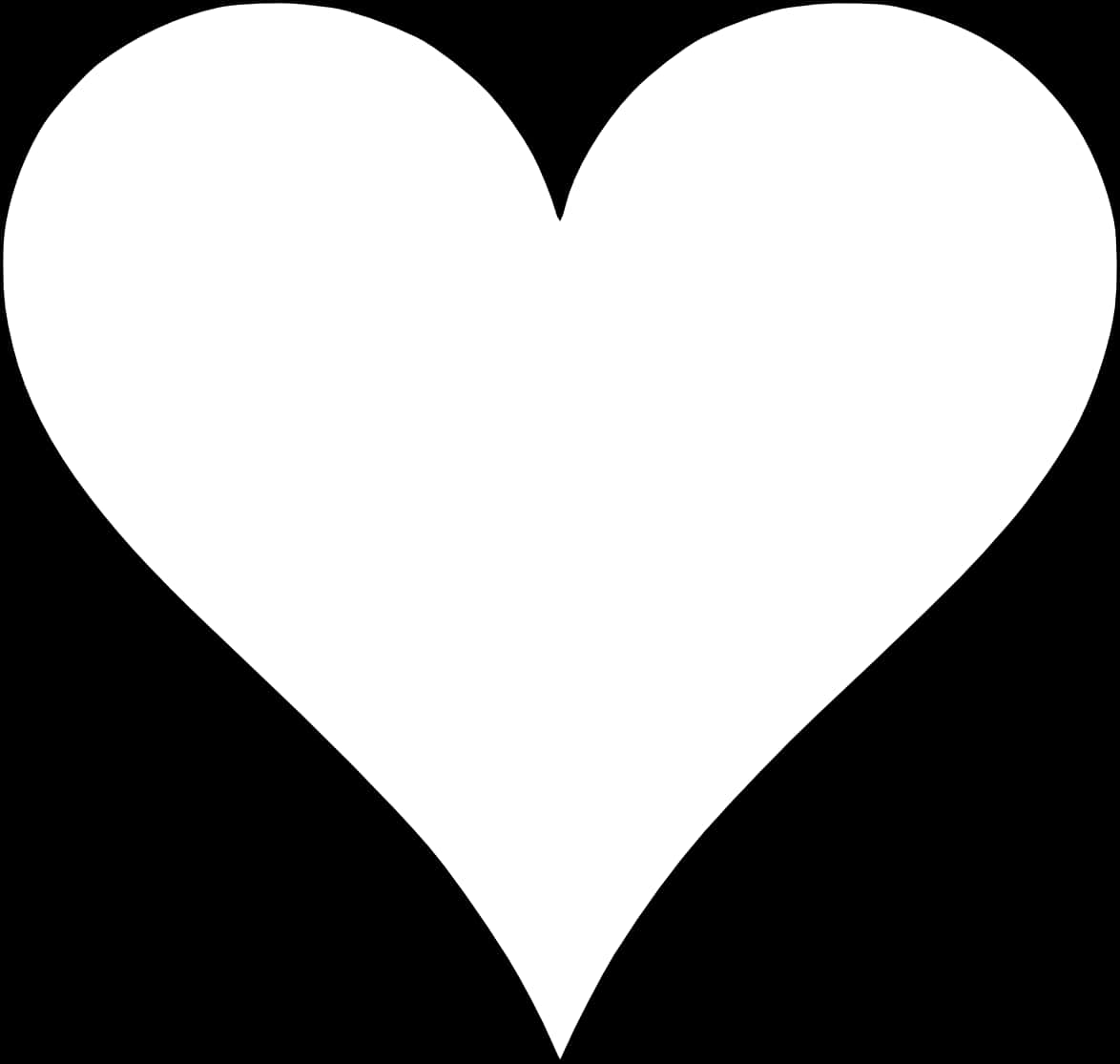 Blackand White Heart Outline