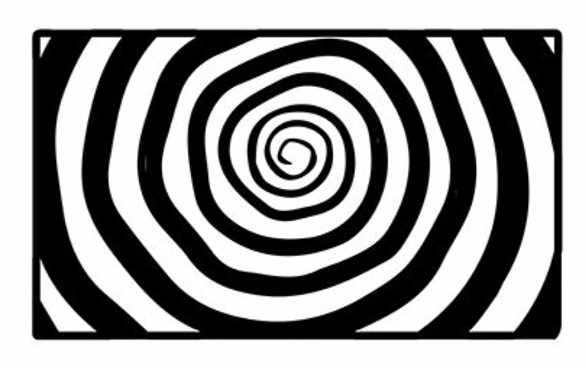 Blackand White Optical Illusion Spiral