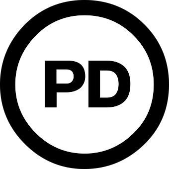 Blackand White P D Sign